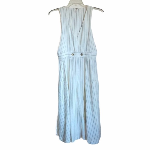 NWT- Free People Diana sleeveless striped midi shift Cotton Dress. Size medium - Picture 4 of 10